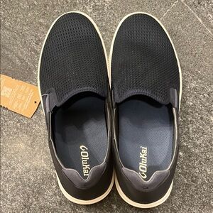 Olukai Men's Navy Slip-On Shoes